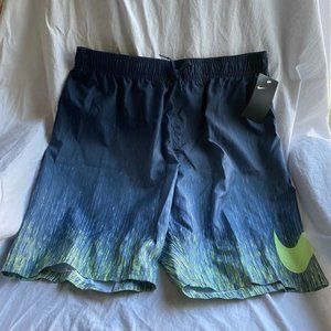 Nike Men's Large Swim Suit NWT,  Grey with Yellow